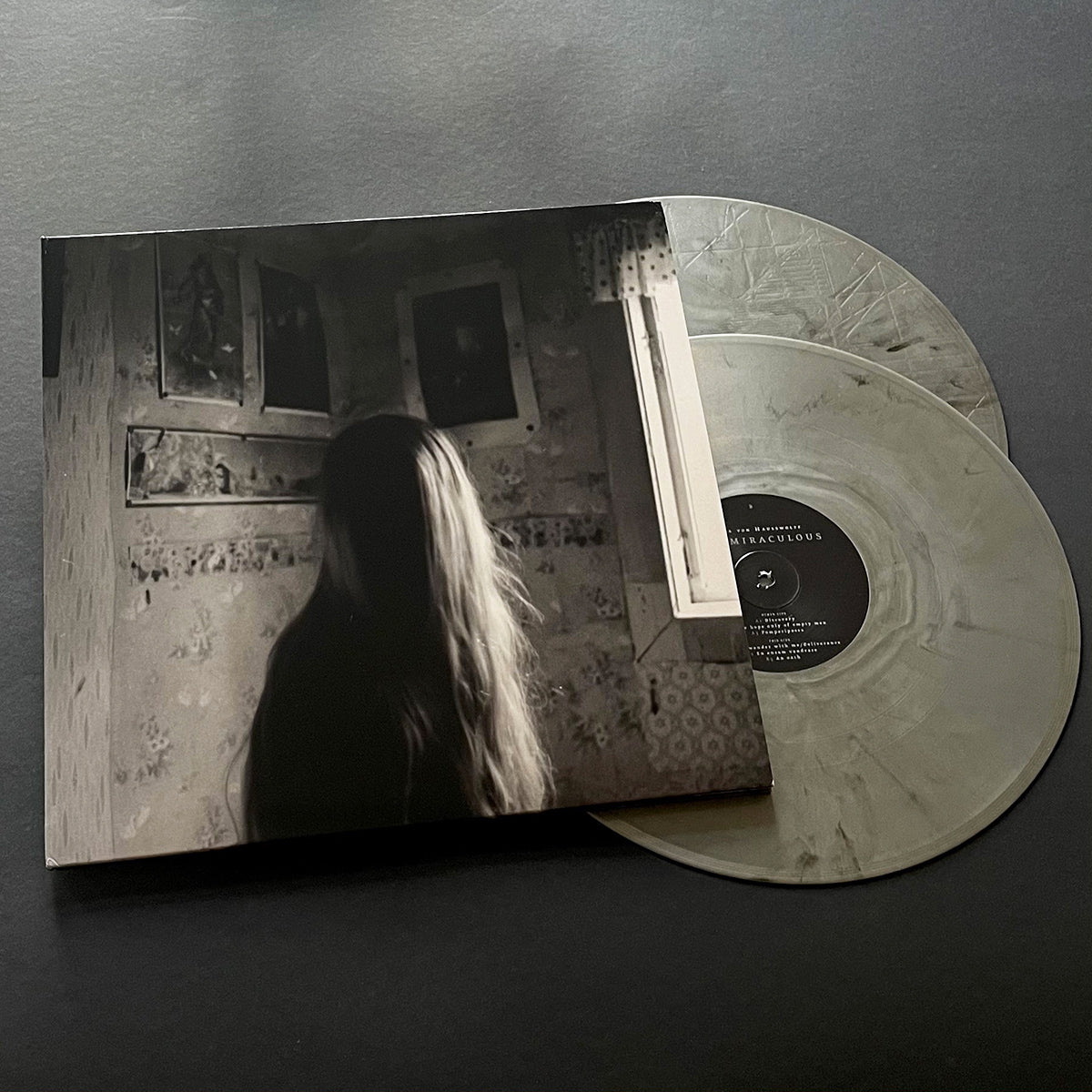 "The Miraculous" Limited Edition Silver/Black Double Vinyl LP - Anna Von Hausswolff - Haus Nostromo