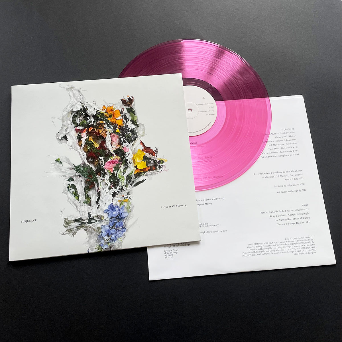 "A Chaos Of Flowers" Translucent Pink Coloured Vinyl LP - BIG|BRAVE - Haus Nostromo