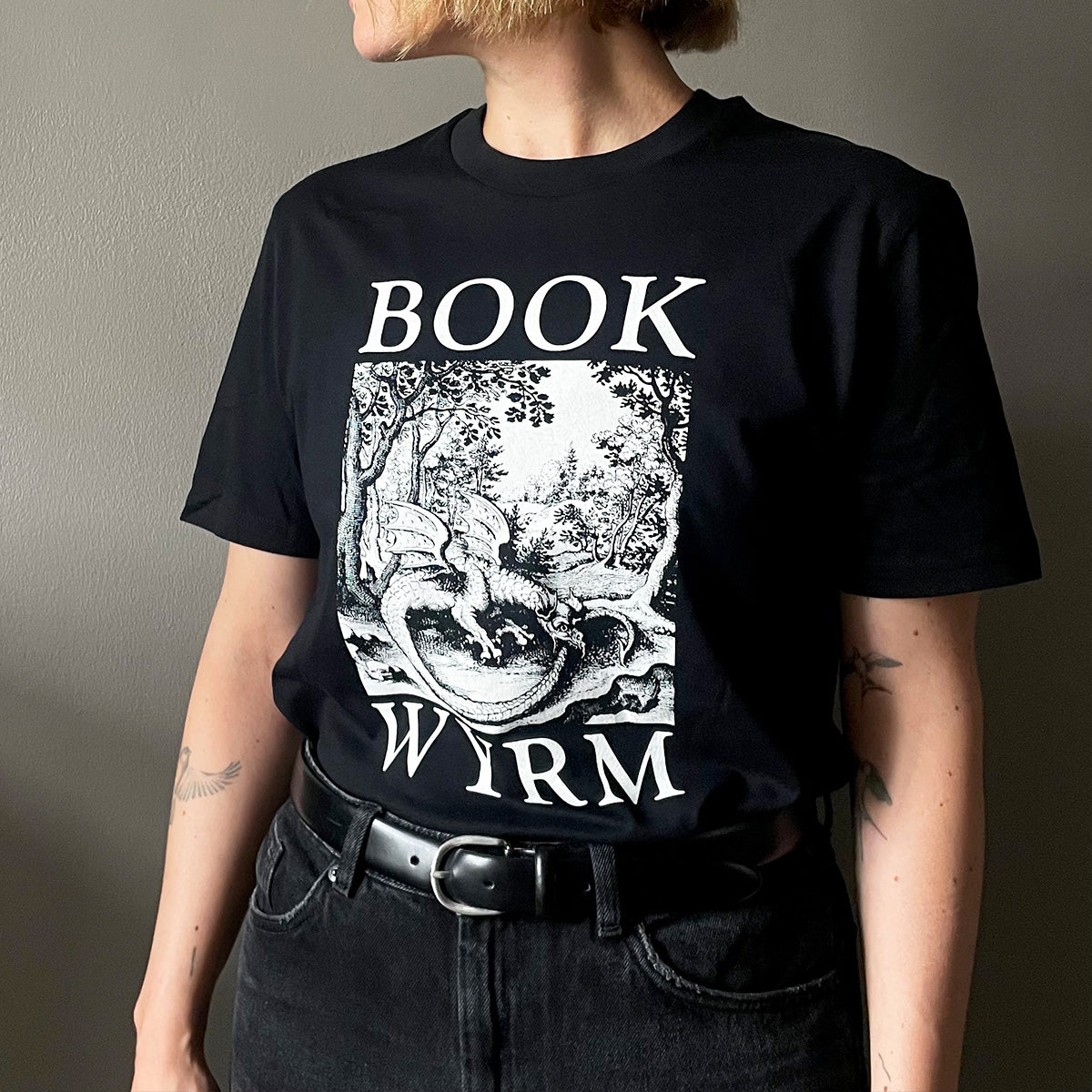 "Book Wyrm" T-Shirt - Haus Nostromo - Haus Nostromo