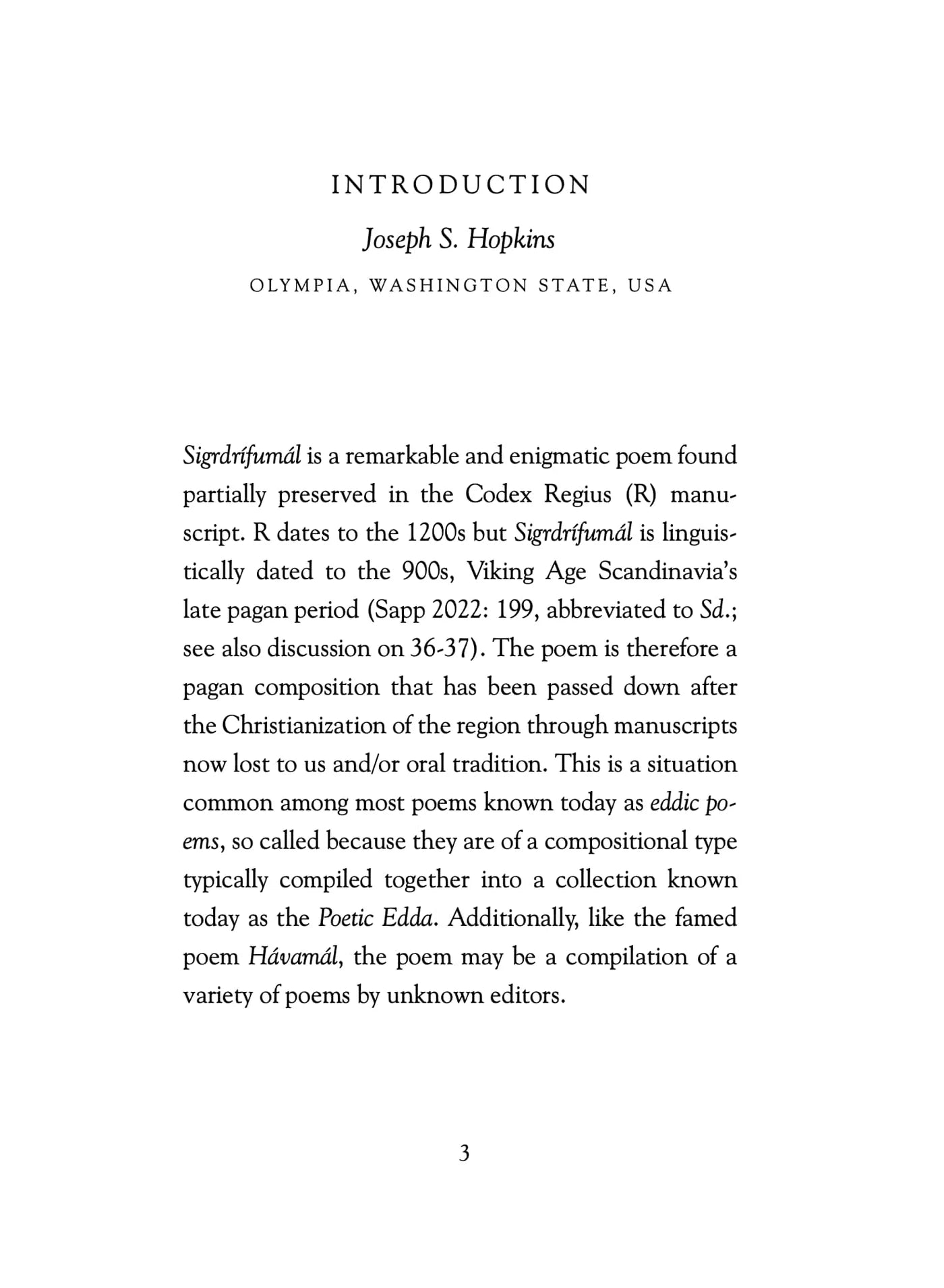 The Comparative Sigrdrífumál