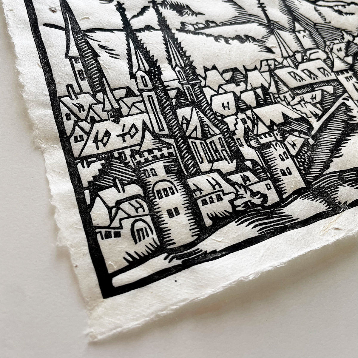 "Farewell" Linocut Print