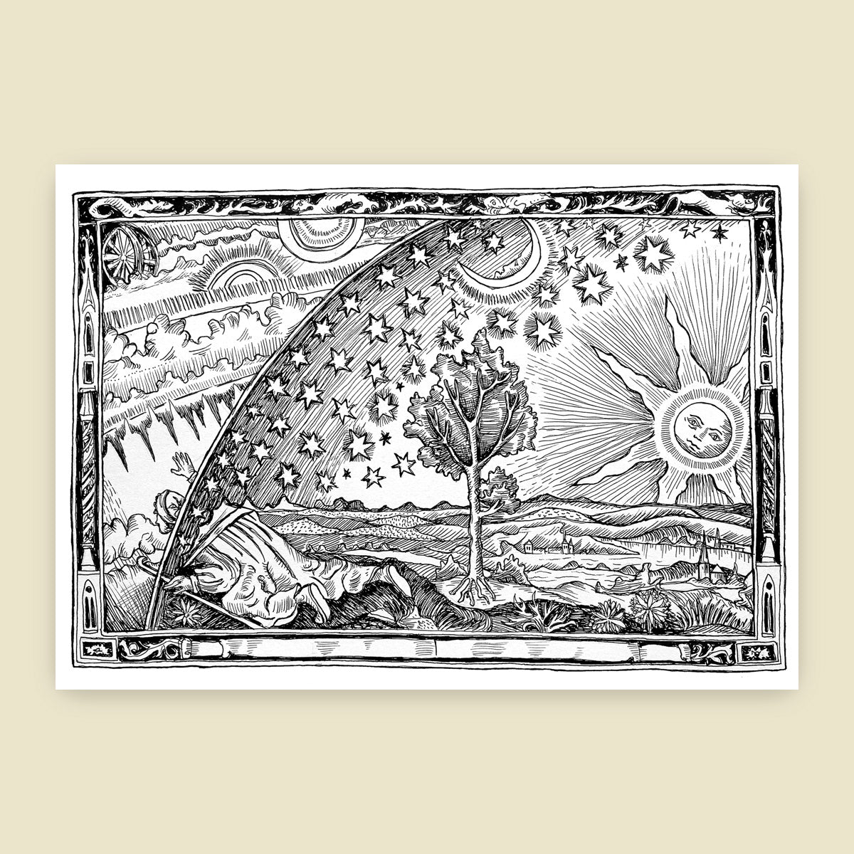 "Flammarion Engraving" Art Print - Haus Nostromo - Haus Nostromo