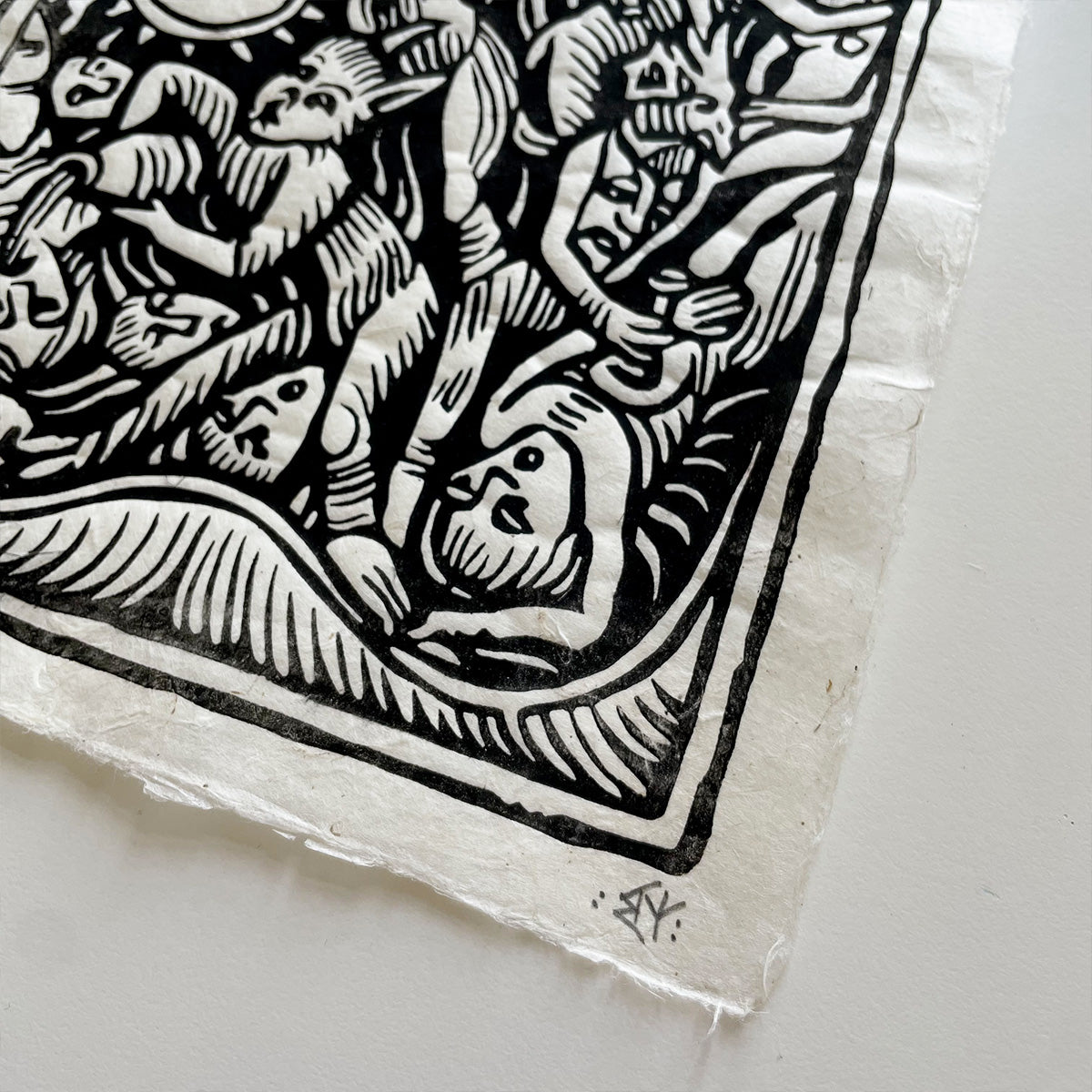 "Hexenhammer" Linocut Print - MANVFACTVS - Haus Nostromo
