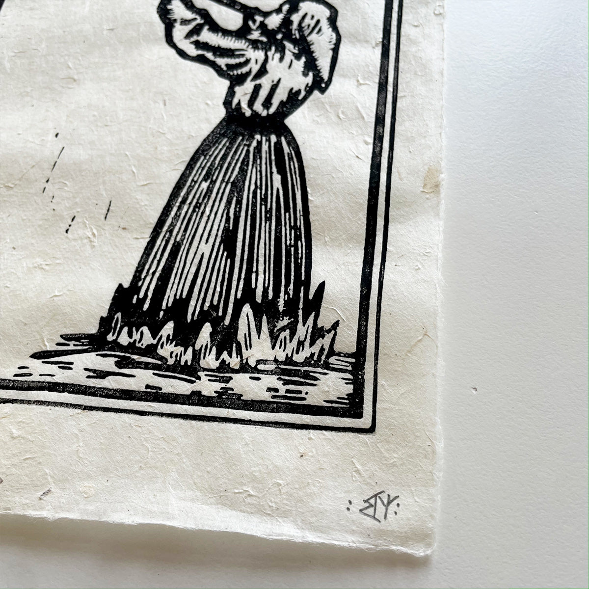 "The Piper" Linocut Print - MANVFACTVS - Haus Nostromo