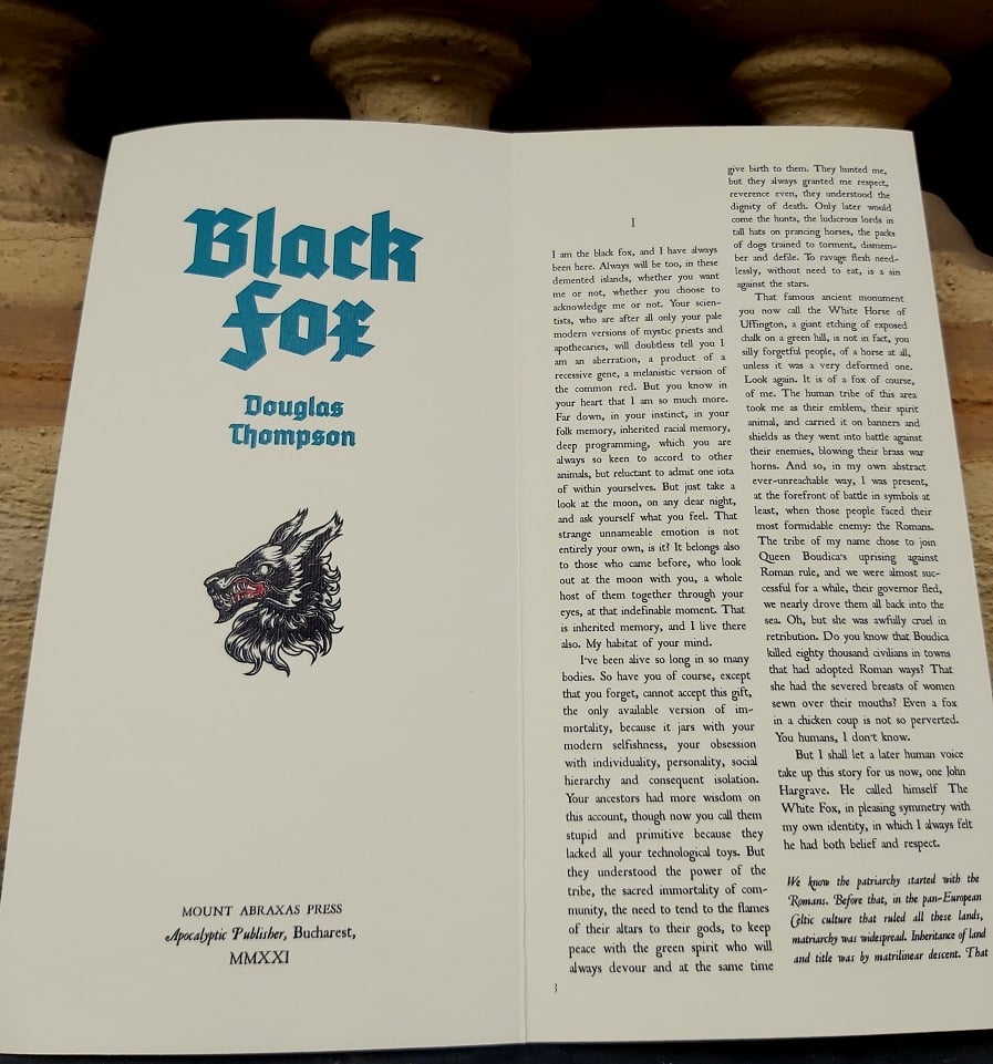 Black Fox - Mount Abraxas Press - Haus Nostromo
