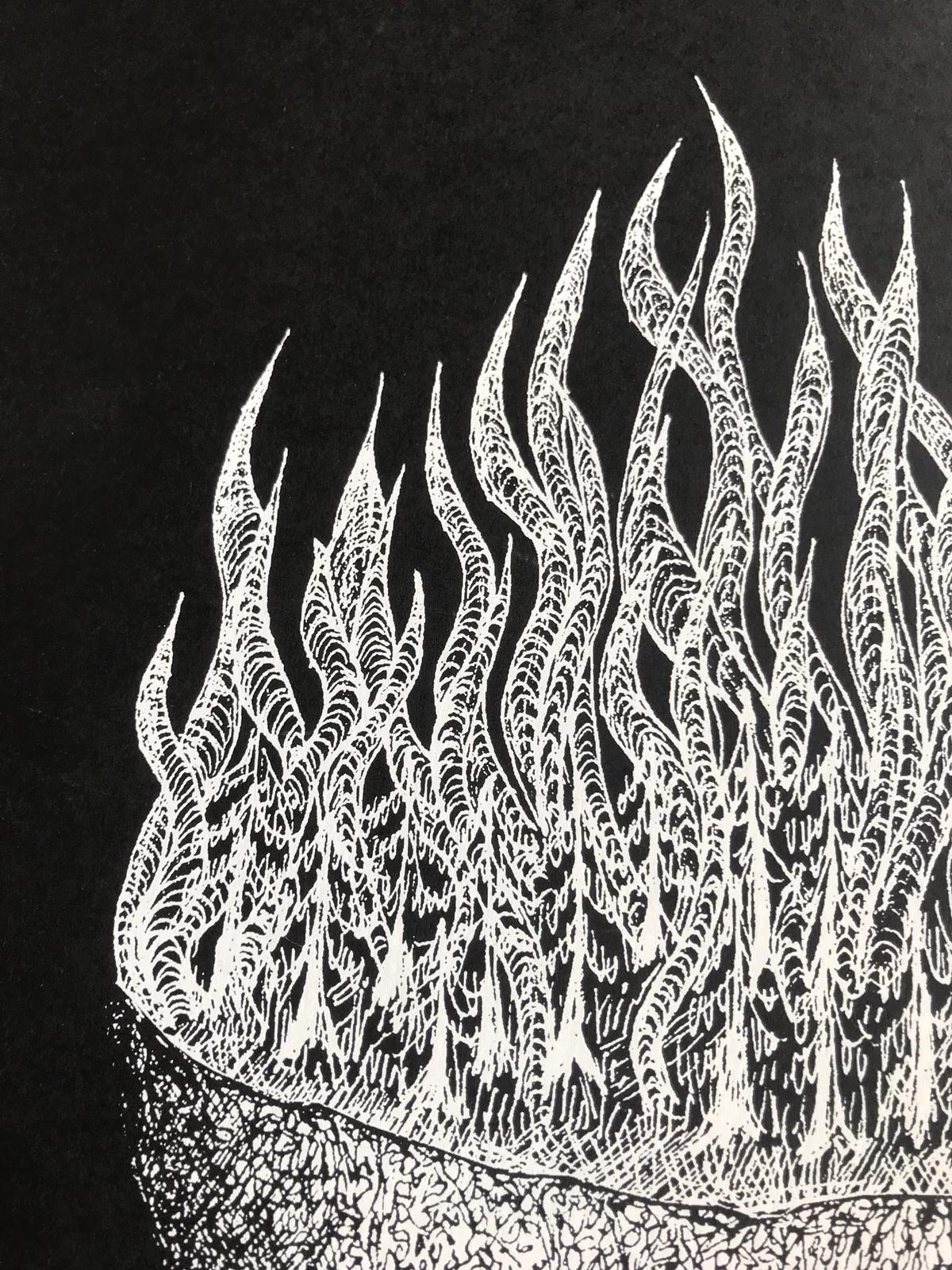 Rachel Anna Davies Illustration - The Burning World  - Haus Nostromo