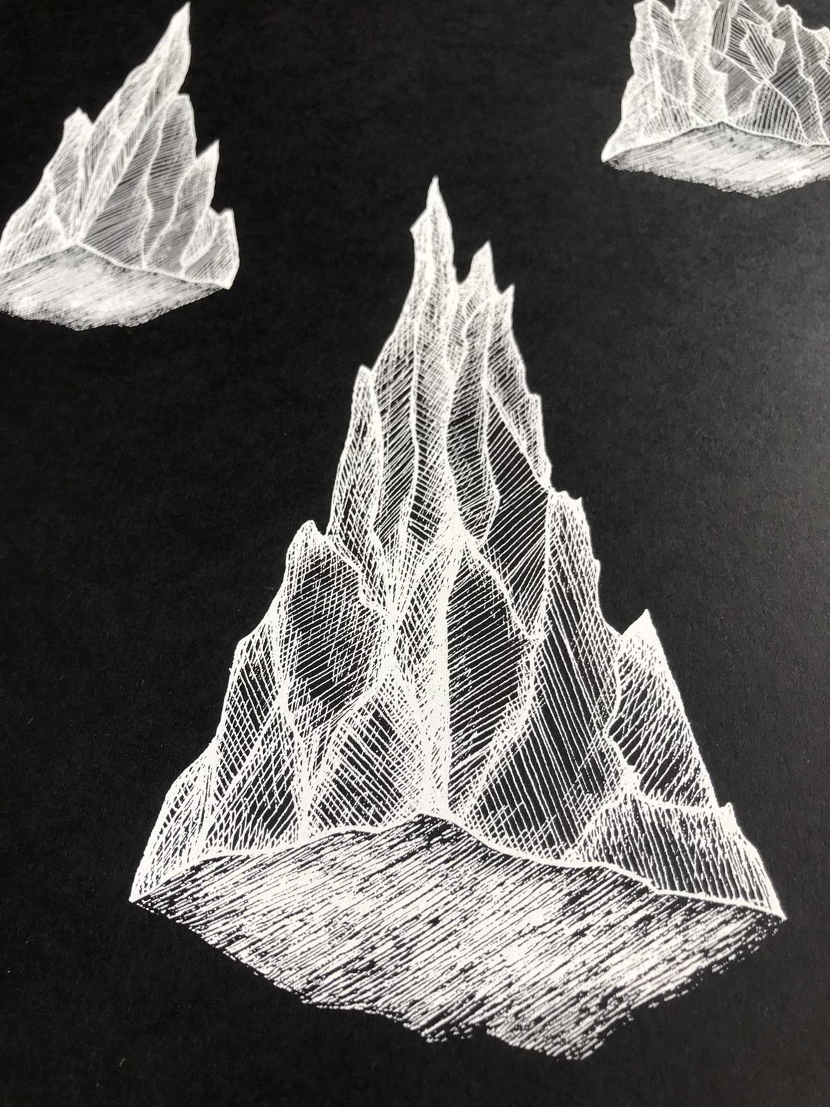Rachel Anna Davies Illustration - The Floating Mountains  - Haus Nostromo